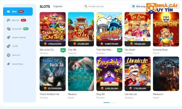 Giao diện ấn tượng tại 8live