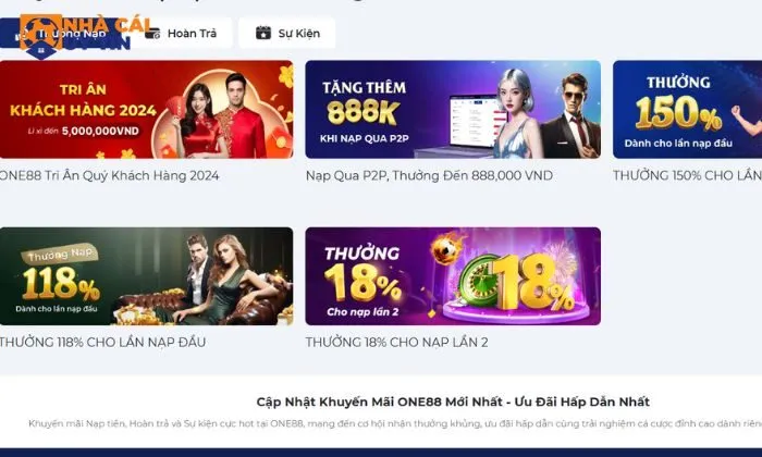 Nhà cái uy tín One88 Nhà cái uy tín One88 cung cấp đa dạng khuyến mãi
