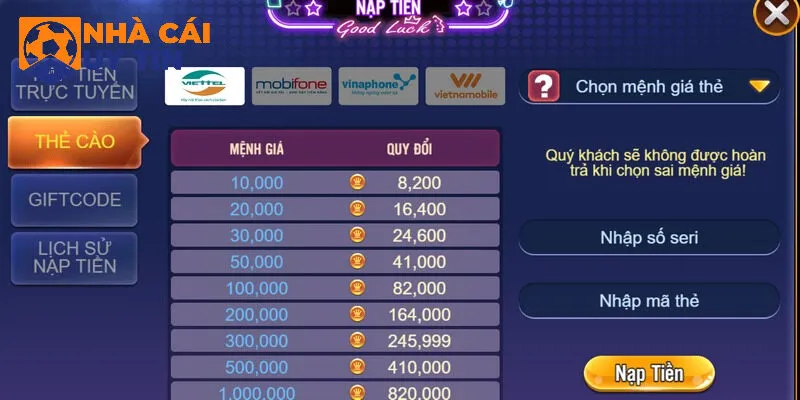 Đa dạng phương thức đổi thưởng đơn giản