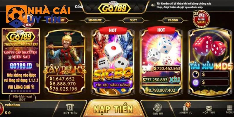 Tổng quan về sảnh game bài Go78