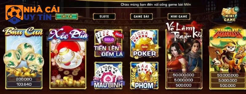 Tổng hợp các trò chơi hấp dẫn tại Iwin68