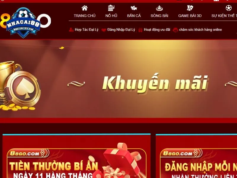 Kho game đa dạng tạo nên tên tuổi 88GO