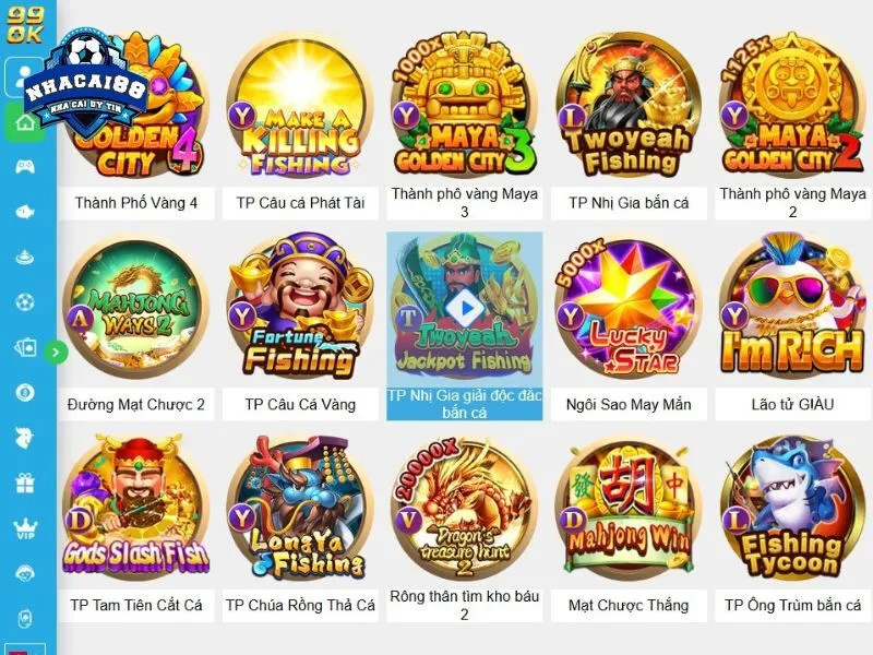 Kho game vô cùng đa dạng tại 99OK