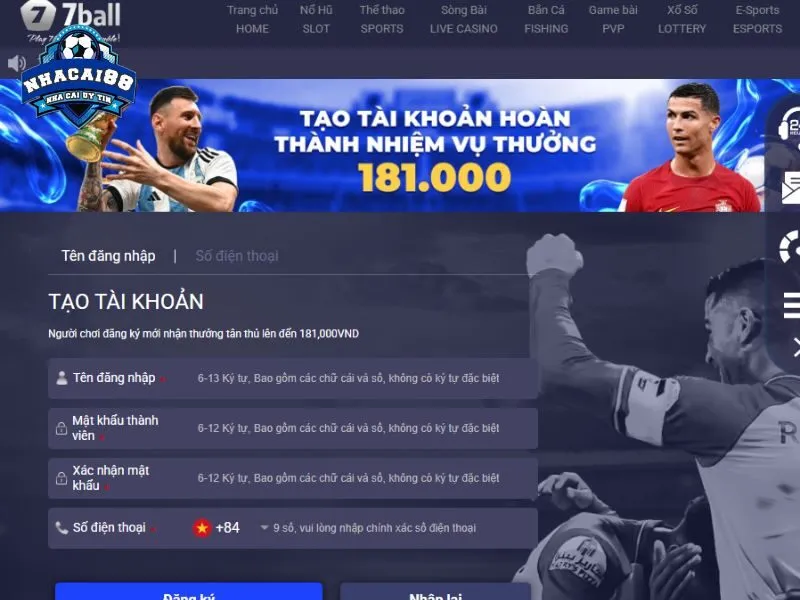 Nhà cái uy tín 7Ball là đại diện đến từ Philippines