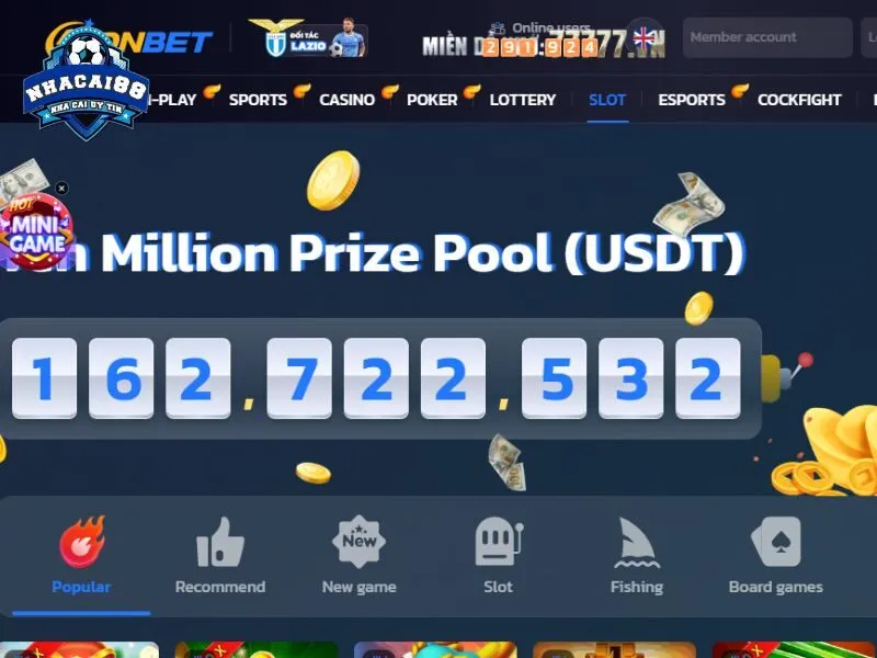 Nhà cái uy tín Onbet sở hữu kho game đa dạng và chất lượng