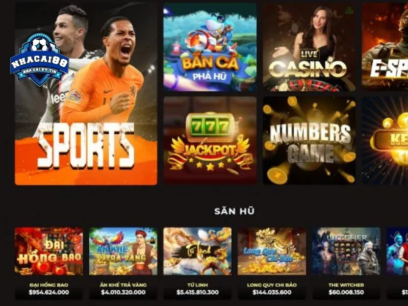 Những tựa game nổi bật tại nhà cái