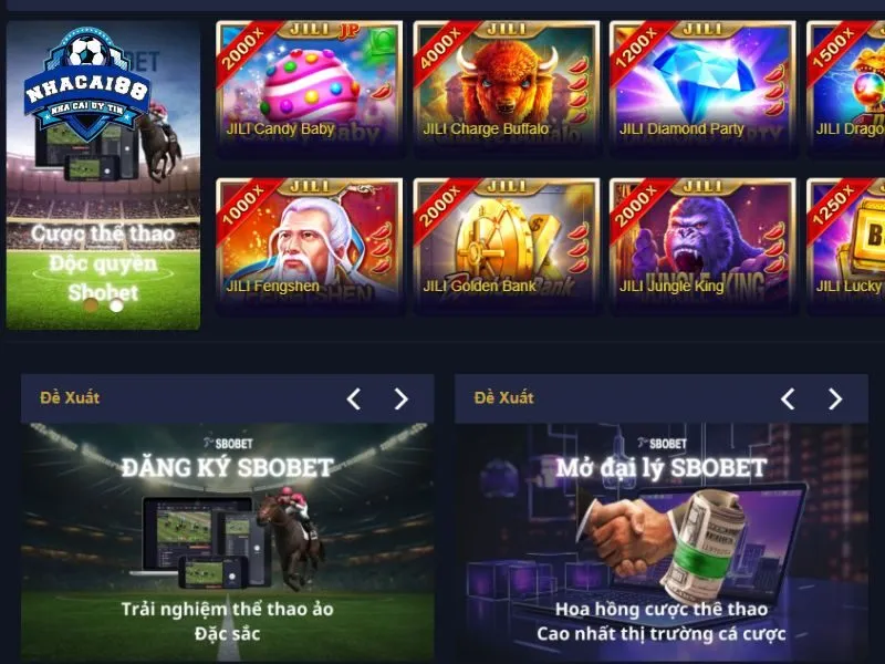 SBOBET có danh mục giải trí đa dạng với bắn cá và nổ hũ