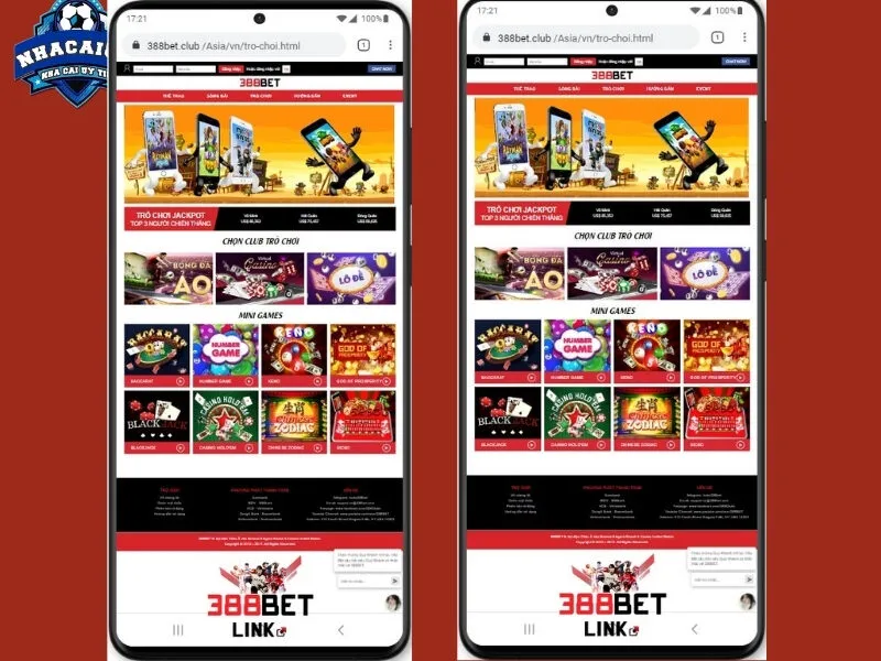 Tải nhà cái uy tín 388bet cho điện thoại