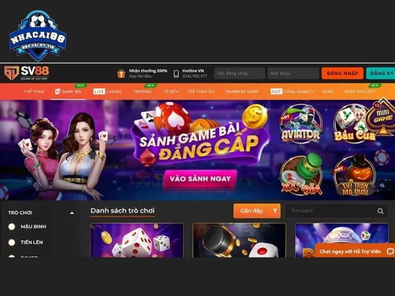 Tổng quan về nhà cái uy tín cá cược SV88
