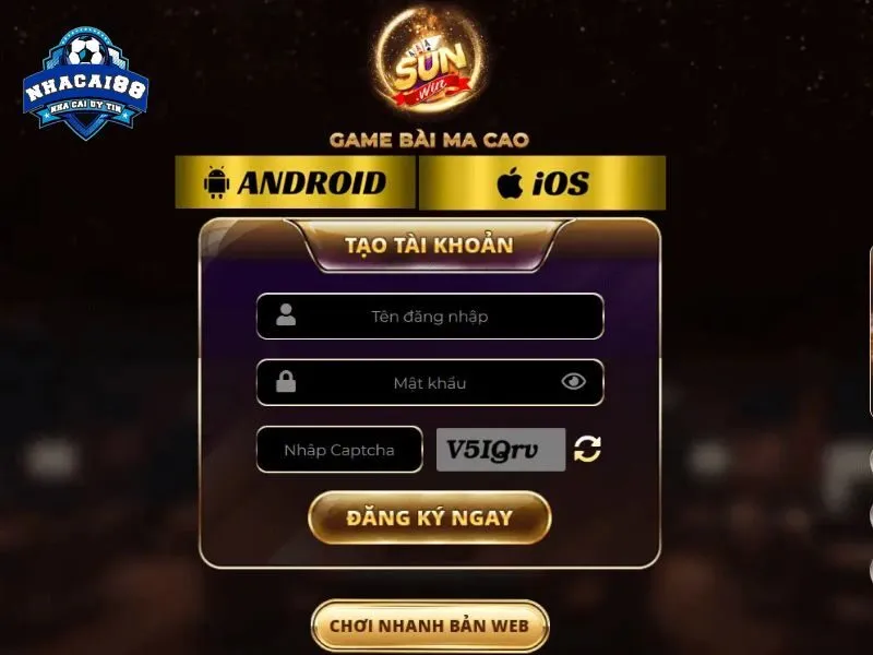Trải nghiệm trang game bài đổi thưởng hoàng gia trên SUNWIN