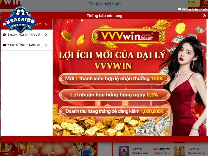 Vvvwin là nơi có số lượng kèo betting nhiều không đếm xuể