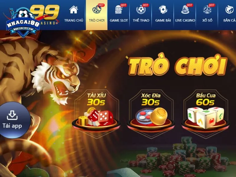 VZ99 cung cấp dịch vụ giải trí đa dạng