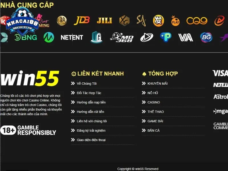 Win55 là thương hiệu uy tín được công nhận toàn cầu