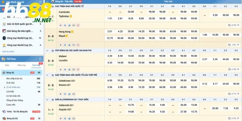 Các tính năng nổi bật của K – Sports